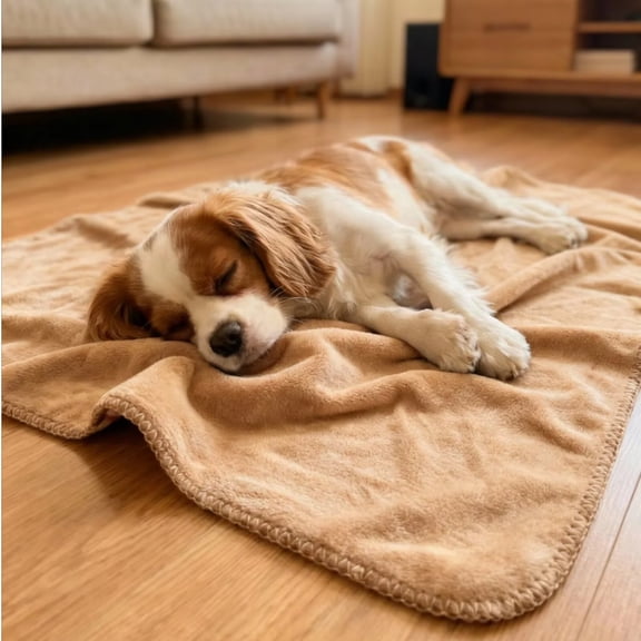 FanciHommie Waterproof Pet Blanket Reversible Double-Sided Fleece & Waterproof Fabric for Dogs and Cats Reusable Pet Pad for Large Dog, L Size (50"x61") Red