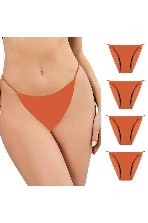 4Pack Period Underwear for Women Leak Proof Overnight Menstrual Panties Briefs Womens Postpartum Protective Briefs