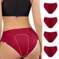 thumbnail image 1 of Fancifize 4Pack Period Underwear for Women Leak Proof Overnight Menstrual Panties Briefs Womens Postpartum Protective Briefs, 1 of 9