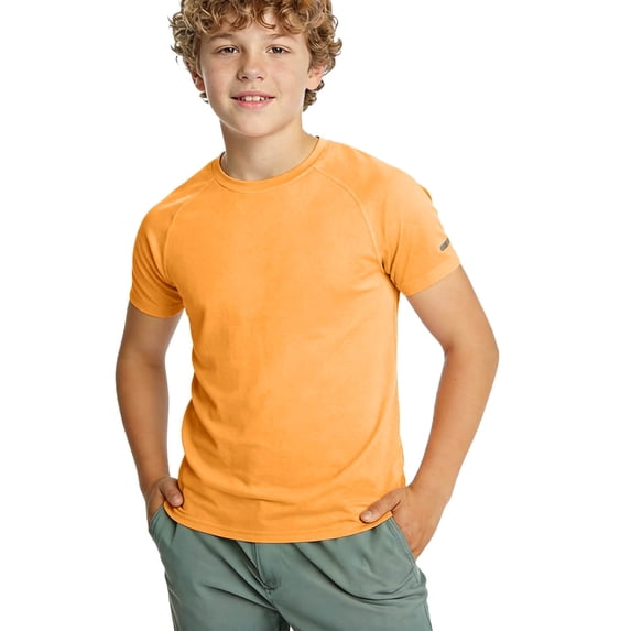Fancifize Boys Athletic Tshirts Summer Dry Fit Crewneck Short Sleeve Tees Kids Casual Loose Tops 3-14 Years