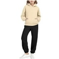 thumbnail image 1 of Fancifize Boys Girls Preppy Sweatsuit Set 2 Piece Hoodies and Joggers Pants Casual Outdoor Athletic Outfits Fall Winter Clothing Sets for Kids 2-14 Years, 1 of 5