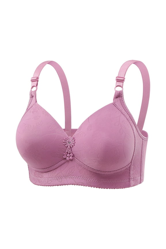 Bras for Women Wireless Seamless Bra No Underwire Full Coverage Bras Adjustable Strap Underwear Bralette