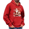 thumbnail image 1 of Fancifize Christmas Hoodies For Men Trendy Funny Graphic Long Sleeve Drawstring Hooded Sweatshirts Fall Winter Outwear with Pocket, 1 of 4