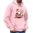 thumbnail image 1 of Fancifize Christmas Hoodies For Men Trendy Funny Graphic Long Sleeve Drawstring Hooded Sweatshirts Fall Winter Outwear with Pocket, 1 of 4