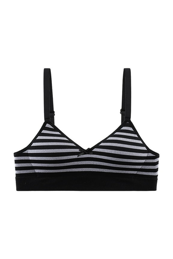 Girls Training Bra Tween Kids Padded Wireless Adjustable Straps Teen Bras Light Padded Bralette Sports Bras for Kids 14-18 Years