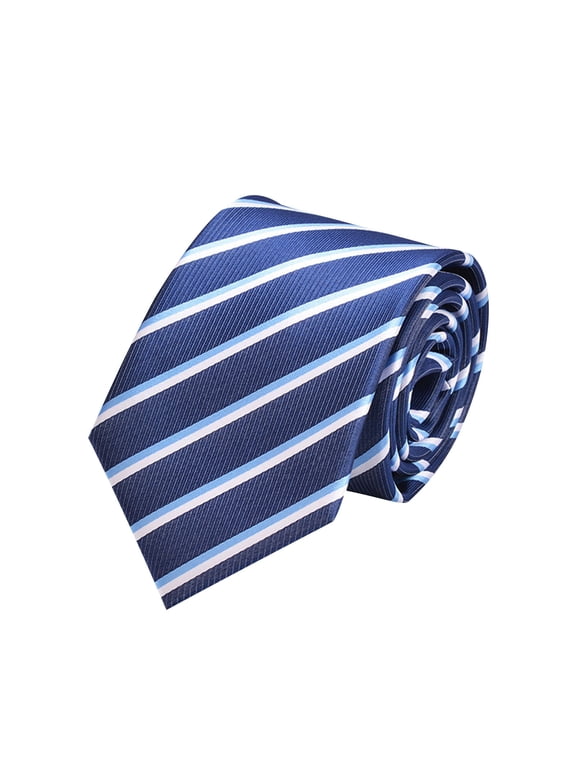 Men's Solid Color Ties Necktie for Business and Wedding Stripe Ties Pattern Formal Designer Neckties