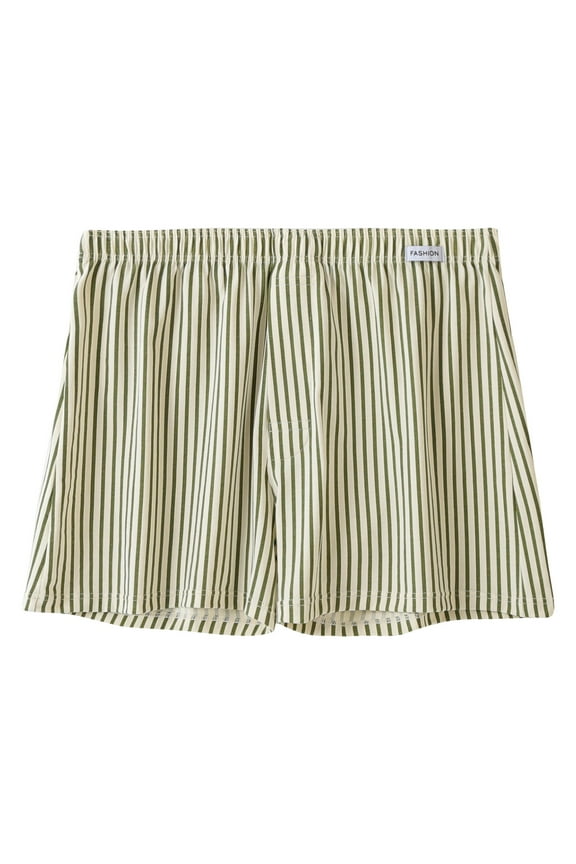 Cotton Woven Boxers, Moisture-Wicking Underwear for Men Tag-Free Cotton Underwear Plaid Sleep Pajamas Mens Boxer Shorts,XXL,Gray