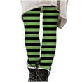 thumbnail image 1 of Fancifize Girl's Striped Pants Causal High Waist Tummy Control Tights Pant Quick Dry Running Workout Outfits Halloween Costume Clothes, 1 of 5