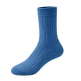 thumbnail image 1 of Fancifize Girls Boys Cotton Socks Kids Soft Strentch Bereathable Baisc Solid Color Ribbed Mid Socks 1-12 Years, 1 of 6