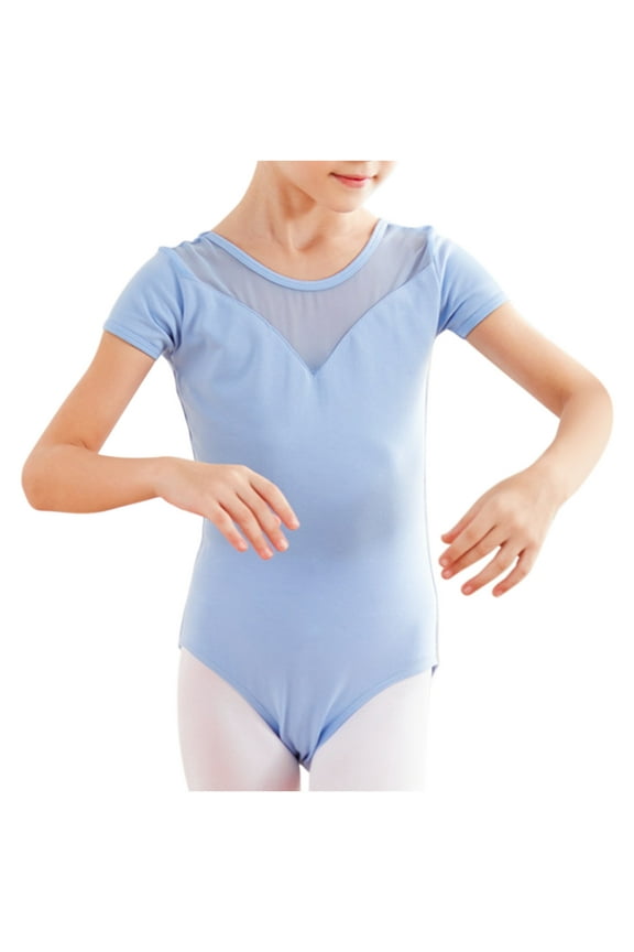 Girls Long Sleeve Ballet Leotards Kids Bodysuit for Ballet Dance Gymnastics Costume 3-15 Years