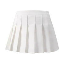 Fancifize Girls' School Uniform Pleated Skirt - Mini Length Skirt with Built-in Shorts Preppy Style Skirt