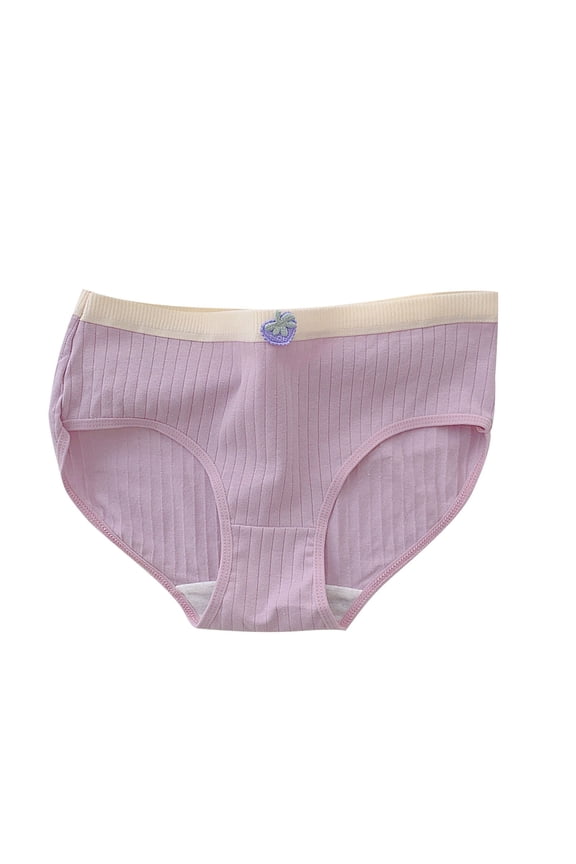 Girls' Underwear, Comfort Cotton Panties, Teen Girls Briefs & Hipsters Underwear Stretch Panties for Kids 9-16Y