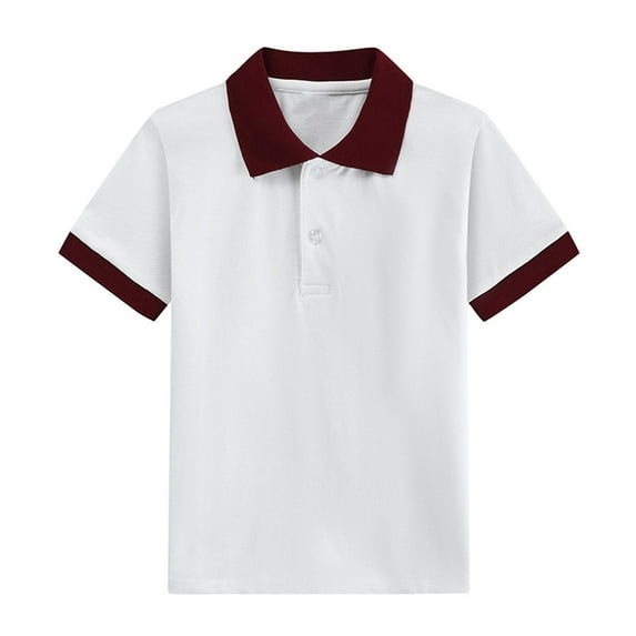 Fancifize Henley Shirts for Kids Casual Short Sleeve Tops Comfort Cotton T Shirt Button V Neck Athletic Outfits Summer Clothes for Girls Boys
