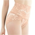 thumbnail image 1 of Fancifize High Waisted Underwear for Women Plus Size Briefs Breathable Lace Panties Womens Cheeky Seamless Underwear, 1 of 3