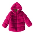 thumbnail image 1 of Fancifize Kid's Sherpa Hooded Jackets Winter Warm Faux Fur Coat Long Sleeve Soft Trendy Outwear for Girls 2-13 Years, 1 of 4