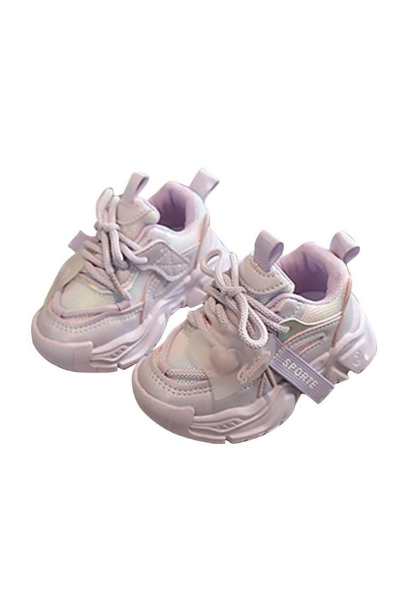 Kids' Breathable Mesh Sneakers - Toddler Lightweight Running Shoes with Anti-Slip Sole Unisex Play Shoes