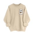 thumbnail image 1 of Fancifize Kids Halloween Hoodies Fleece Sweatshirt Long Sleeve Comfort Pullover Ghost Graphic Top Casual Loose Fall Clothes for Girls Boys, 1 of 5
