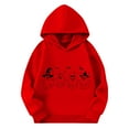 thumbnail image 1 of Fancifize Kids Halloween Sweatshirt Graphic Hoodies With Pocket Long Sleeve Cute Halloween Top Fleece Pullover Casual Outfits for Girls Boys, 1 of 5