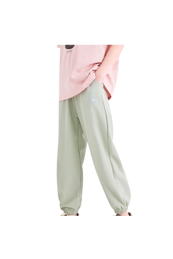 Kids Quick Dry Lightweight Pants Breathable Cool Summer Pants Elastic Waist for Casual Ages 2-13 Years Playground Ready