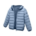 thumbnail image 1 of Fancifize Kids Winter Puffer Coat Lightweight Long Sleeve Windproof Hooded Jackets Warm Outerwear with Pocket for Boys Girls, 1 of 3