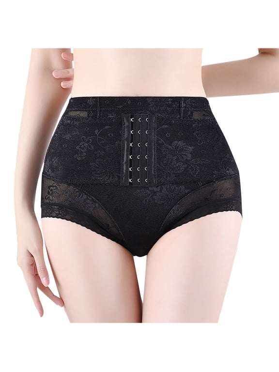 Lace Mid Waist Tummy Control Shapewear for Women Butt Lifter Panties Corset Body Shaper Girdle Slimming Underwear for Women