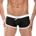 thumbnail image 1 of Fancifize Men's Square Leg Swim Briefs Athletic Quick Dry Bathing Suit Square Leg Board Short Swimming Training Swim Briefs for Men, 1 of 3