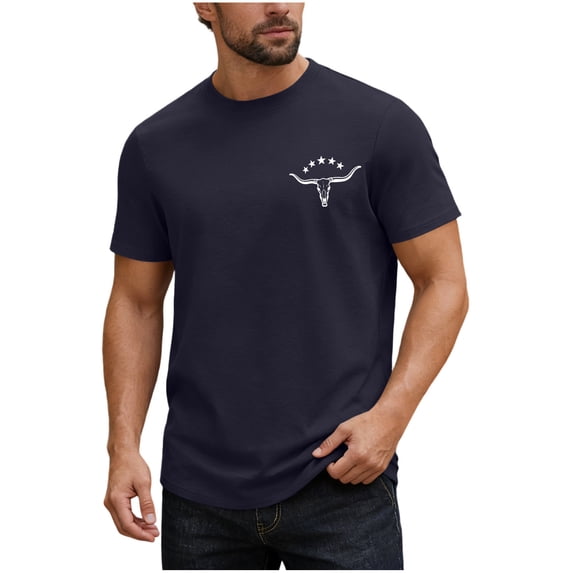 Fancifize Men's T-Shirts Short Sleeve Moisture Wicking Shirts Casual Crewneck Lightweight Tee Loose Summer Outdoor Clothes