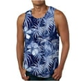 thumbnail image 1 of Fancifize Mens Big and Tall Summer Tank Tops 3D Printed Casual Sleeveless Vacation Beach Shirts Crewneck Gym Workout Tank Top S-4XL, 1 of 4
