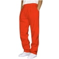 thumbnail image 1 of Fancifize Mens Casual Straight Leg Sweatpant Drawstring Elastic Waist Fleece Pants Workout Athletic Cargo Pants with Pocket, 1 of 5