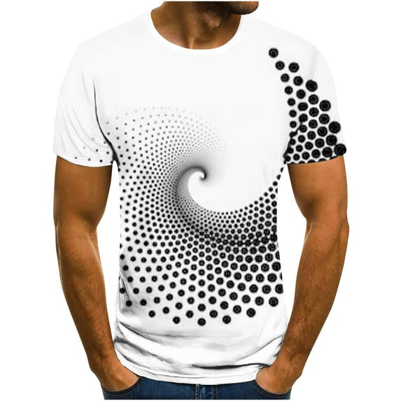 Fancifize Mens Novelty Tshirt 3D Print Graphic Tee Shirt for Men Big and Tall Fashion Short Sleeve Crewneck Funny Tshirts,