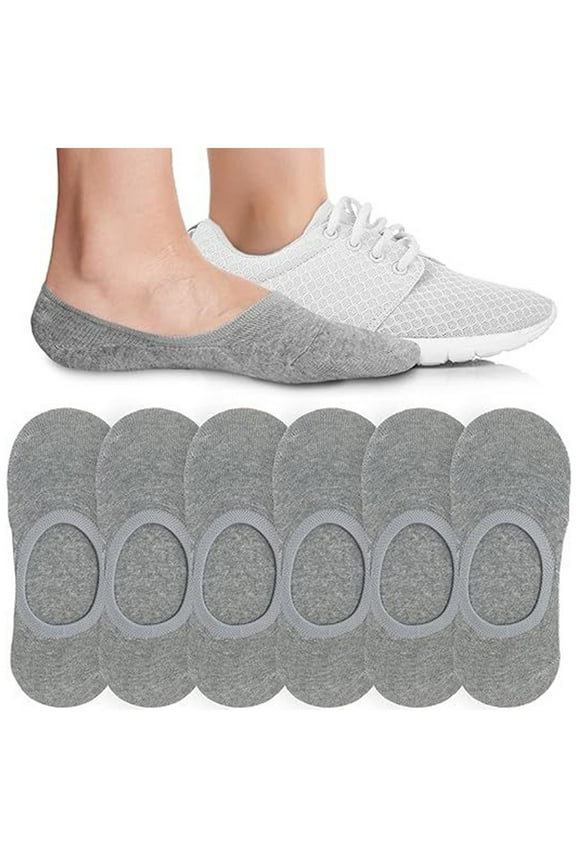 No Show Socks Women Invisible Low Cut Athletic Liner Socks, 6 Pairs Womens Cushioned Footies for Running Gym Ankle Socks