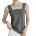 thumbnail image 1 of Fancifize Prime Day Clearance Women's Basic Square Neck Tank Top Sleeveless Under Shirts for Women Casual Loose Undershirt Layering Tanks, 1 of 4