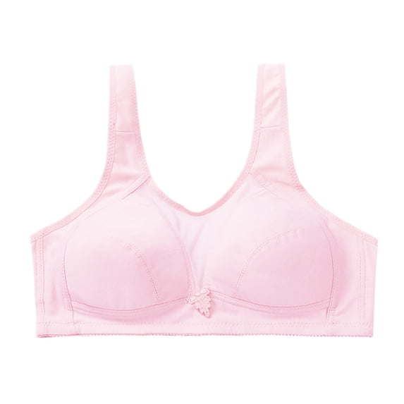 Fancifize Senior Women Wirefree Bras Lightweight Comfort Straps Bra Soft Cup Lounge Bra Sensitive Skin Safe