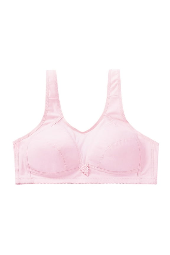 Senior Women Wirefree Bras Lightweight Comfort Straps Bra Soft Cup Lounge Bra Sensitive Skin Safe
