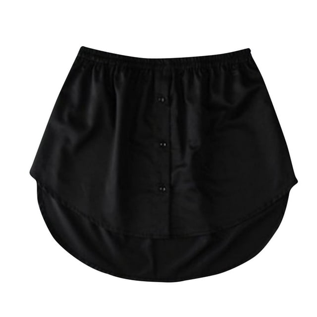 Fancifize Shirt Extender for Women Plus Size, Mini Shirt Extenders for Layering, Adjustable Fake Top Lower Sweep Skirt Half Length Underskirt