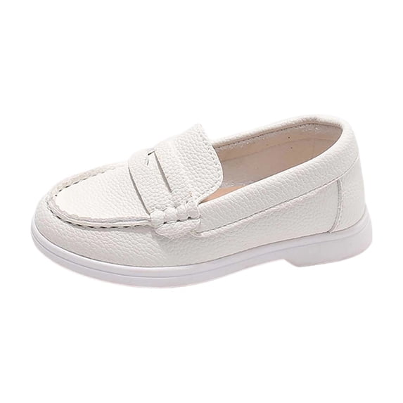 Fancifize Slip-On Loafers for Boys Casual Breathable Dress Flat Soft Cozy School Walking Wedding Shoes