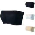 thumbnail image 1 of Fancifize Strapless Bras for Girls Bandeau Seamless Tube Top Bra Casual Wireless Stretchy Bralettes Comfortable Soft Underwear 8-14 Years, 1 of 5
