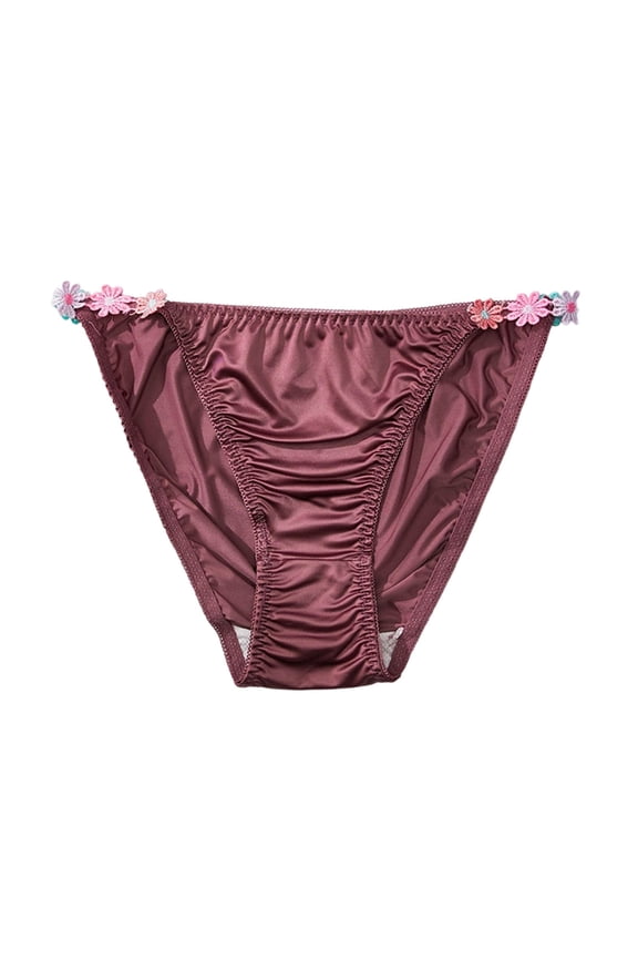 String Underwear for Women Low Rise Bikini Panties Breathable Stretch Briefs Size L