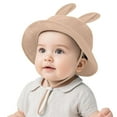 thumbnail image 1 of Fancifize Baby & Toddler Wide Brim Sun Hats UPF 50+ Sun Protection Bucket Cap Cute Adjustable Beach Hat Newborn Infant Cap, 1 of 3