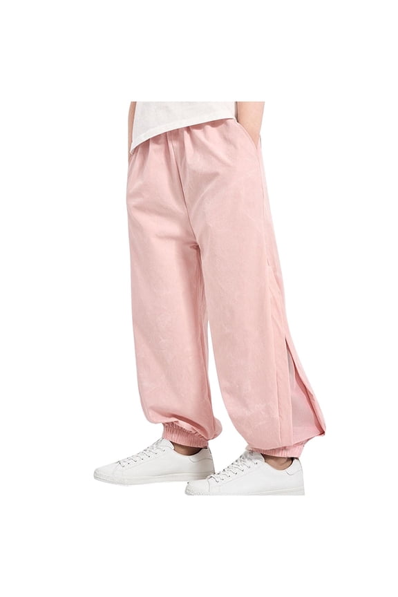 Boys Girls' Bug-Proof Pants 2-15Y - Side-Mesh Casual Pants with Pocket Outdoor Play Mosquito-Repellent Trousers