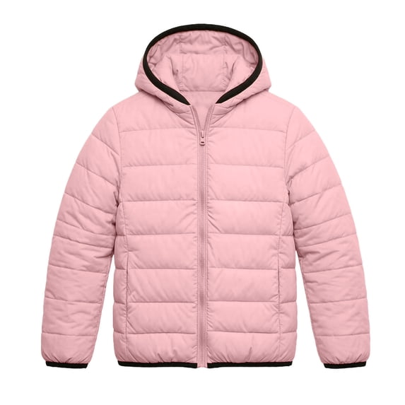 Fancifize Windproof Hoode Puffer Coat for Boys, Long Sleeve Zipper Quilted Jacket, Boy's Winter Warm Outerwear 1-12 Years