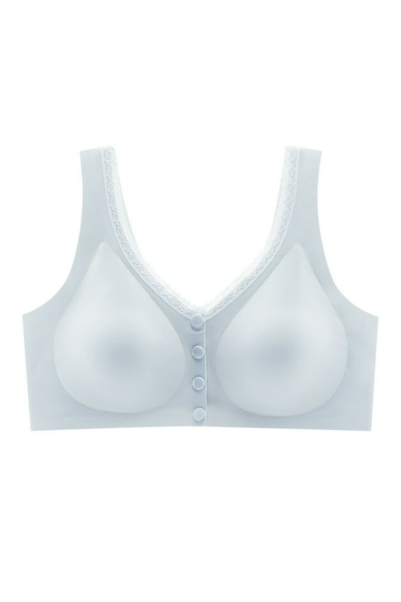 Women Everyday Bras Wirefree Seamless T-Shirt Bra No Show Under White Shirts Universal Fit For C-DD Cup Work