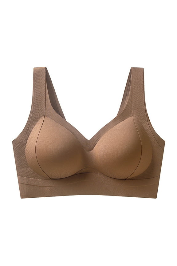 Women Everyday Bras Wirefree T-Shirt Bra Seamless Smoothing No Bulge Under Tight Tops Universal Nude Colors