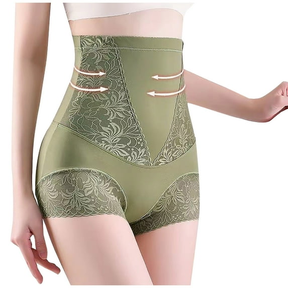 Fancifize Women High Waist Shapewear Panties 4-Way Stretch Tummy Control Seamless Underwear Moisture Wicking Nylon-Spandex Blend