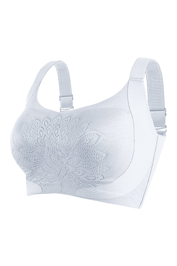 Women Minimizer Bras Full Coverage Wirefree Bra Wide Side Slimming Reduce Bust Daily Use