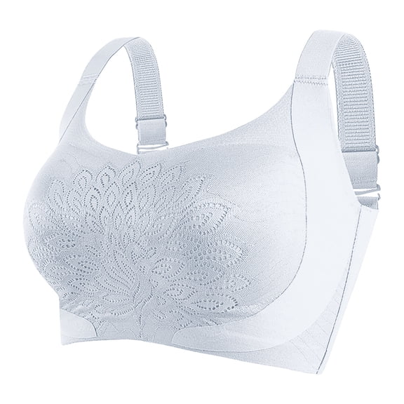 Fancifize Women Minimizer Bras Full Coverage Wirefree Bra Wide Side Slimming Reduce Bust Daily Use