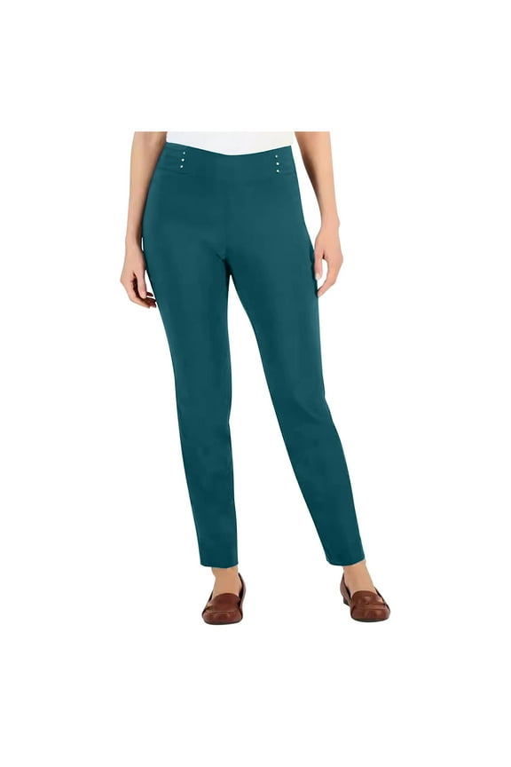 Women Stretch Skinny Dress Pants Pull On Work Office Leggings Trousers Womens Dress Pants High Waisted Slacks Casual Trousers