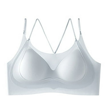 Fancifize Women Wirefree Bras Seamless T-Shirt Bra Ultra Thin Padding Bralette No Show Invisible Bra For Office Wear