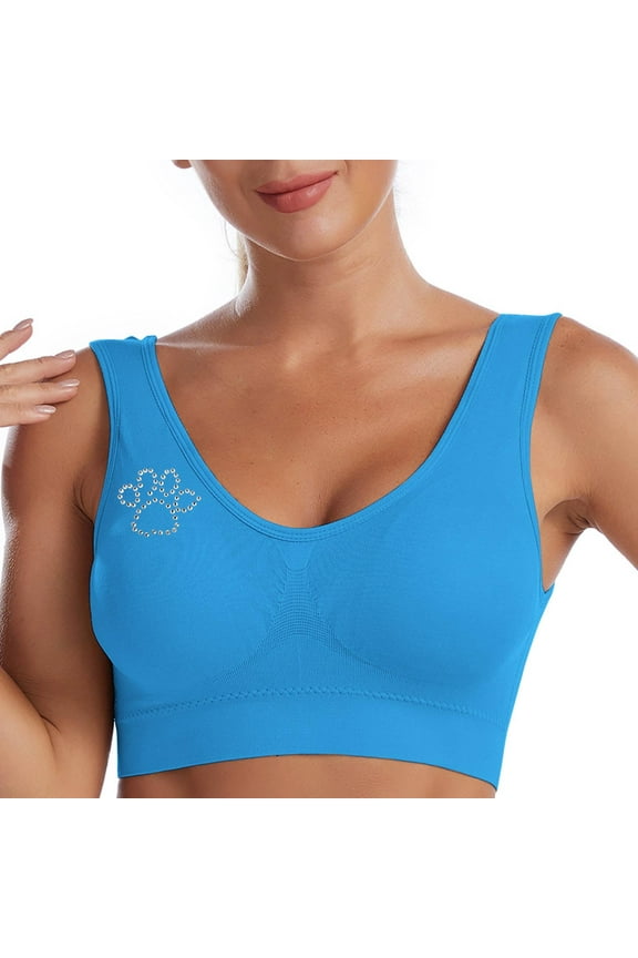 Women Wireless Sports Bra No Underwire Seamless Full Coverage Padded Bras Comfortable Bralettes Everyday Bra