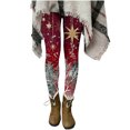 thumbnail image 1 of Fancifize Women's Christmas Leggings High Waist Stretch Slim Yoga Pants Xmas Holiday Wokrout Trousers, 1 of 6